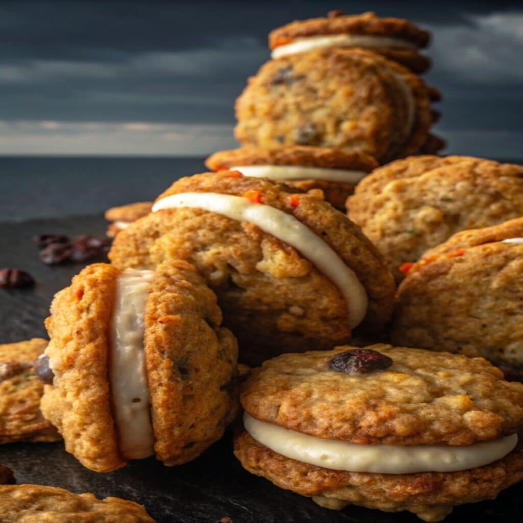 Carrot Cake Box Mix Cookies: Soft, Spiced & Easy to Make 5 Presentation of baked and frosted carrot cake cookies