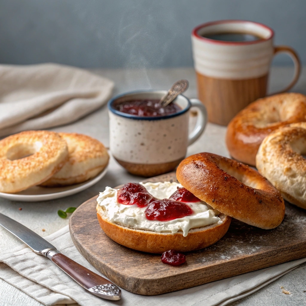 Gluten-Free Cottage Cheese Bagels Recipe – High-Protein & Easy 11 Gluten-free cottage cheese bagels served with toppings