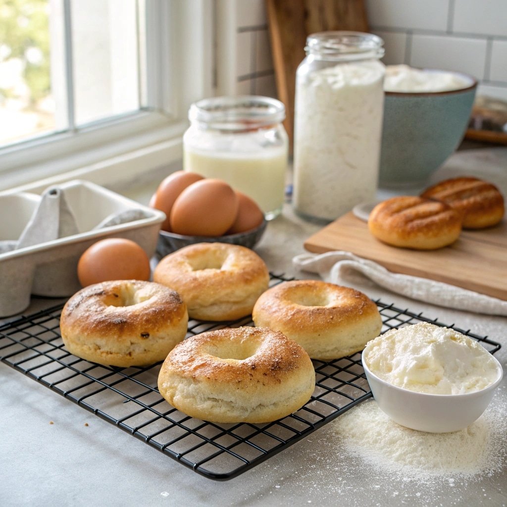 Gluten-free cottage cheese bagels