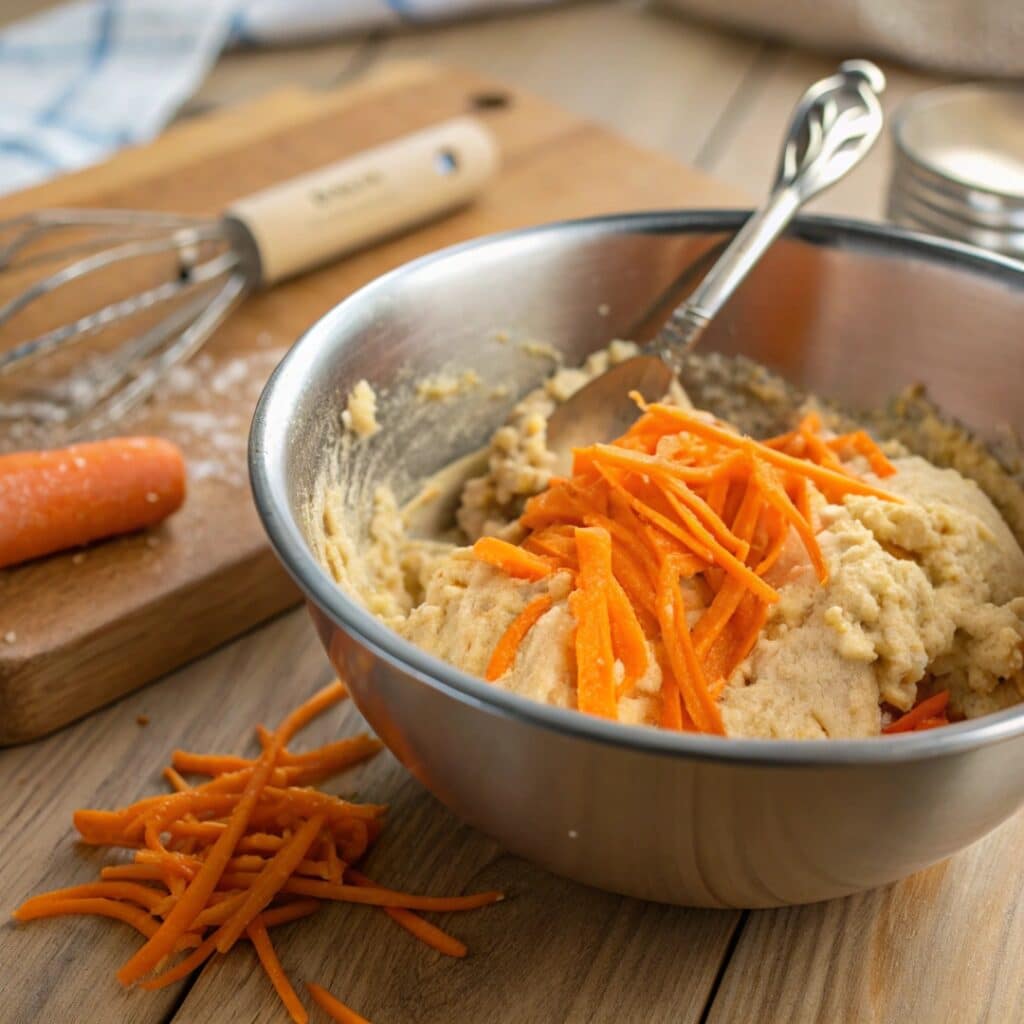 Carrot Cake Crumbl Cookie Calories – What You Need to Know Before Eating One 8 Carrot cake cookie dough being mixed