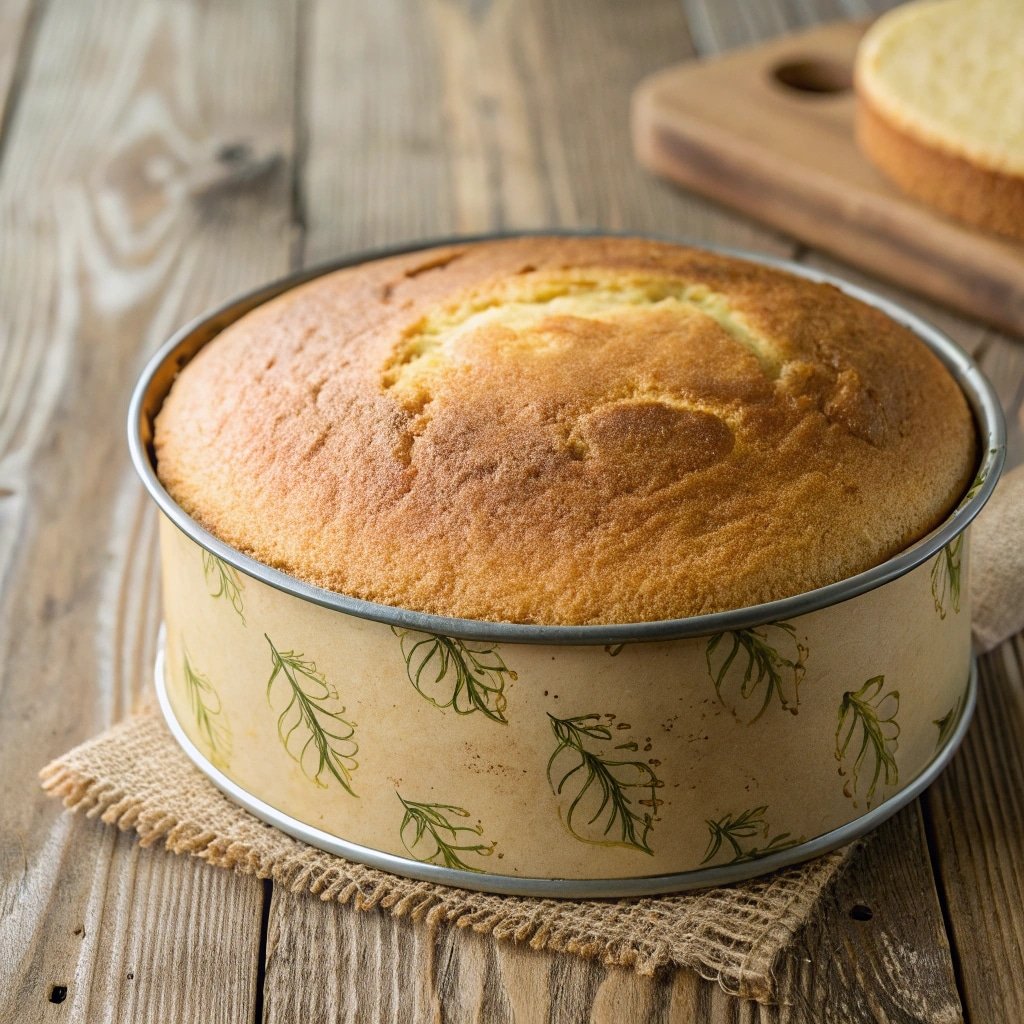 how to bake a cake golden sponge fresh from oven
