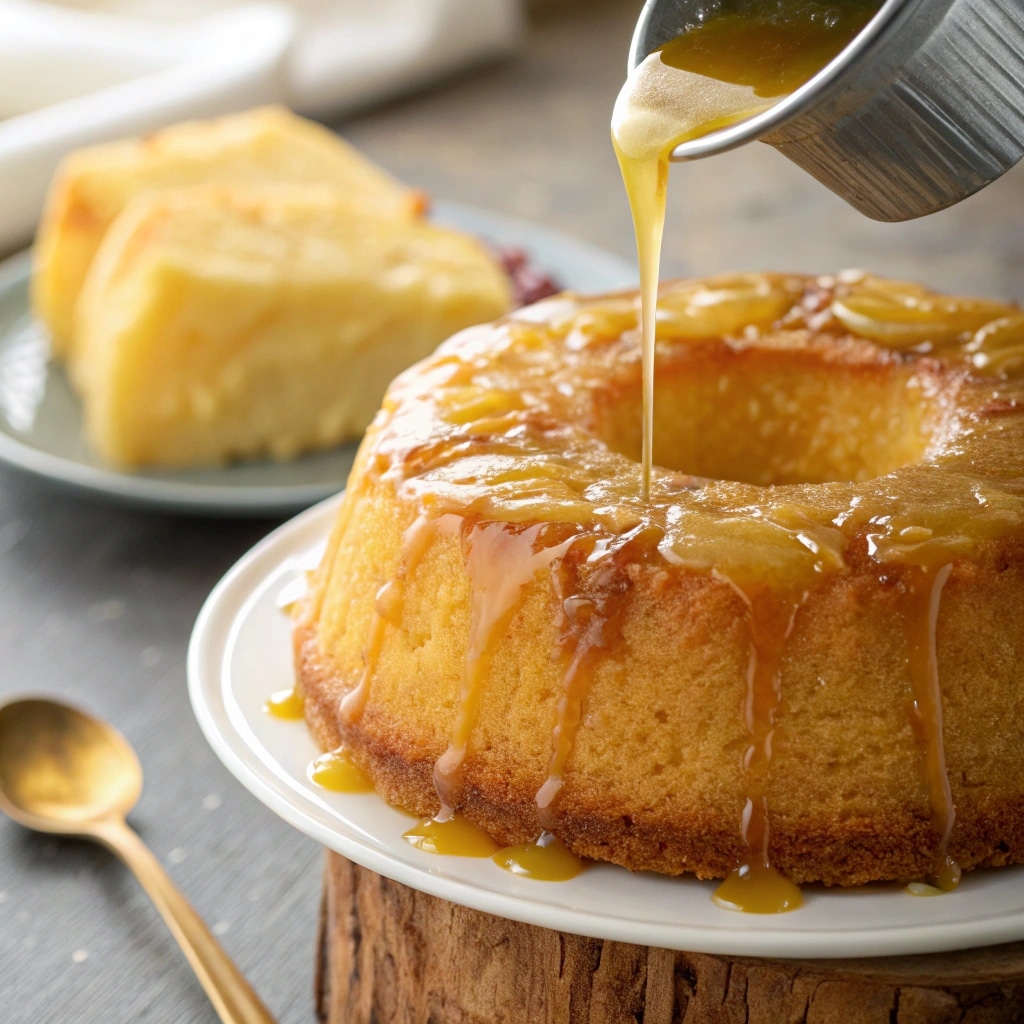 Pineapple Juice Cake Recipe from Scratch – The Most Moist & Tropical Dessert Ever 7 pineapple glaze for pineapple juice cake recipe