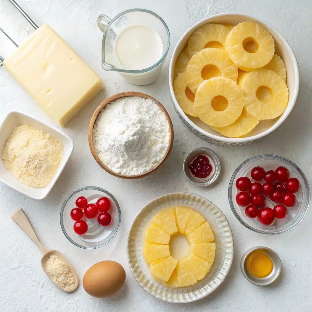  Ingredients for pineapple upside down sugar cookies
