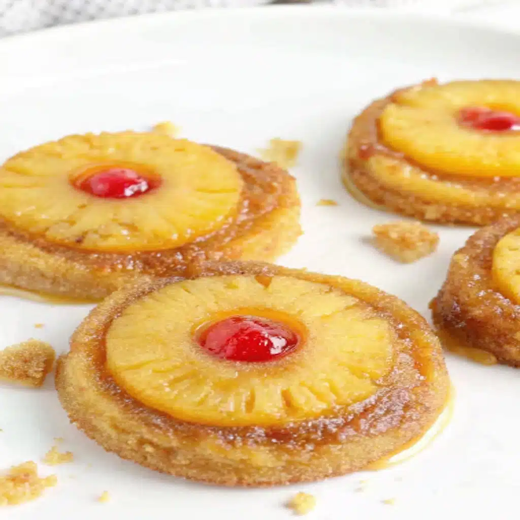 Pineapple upside down sugar cookies