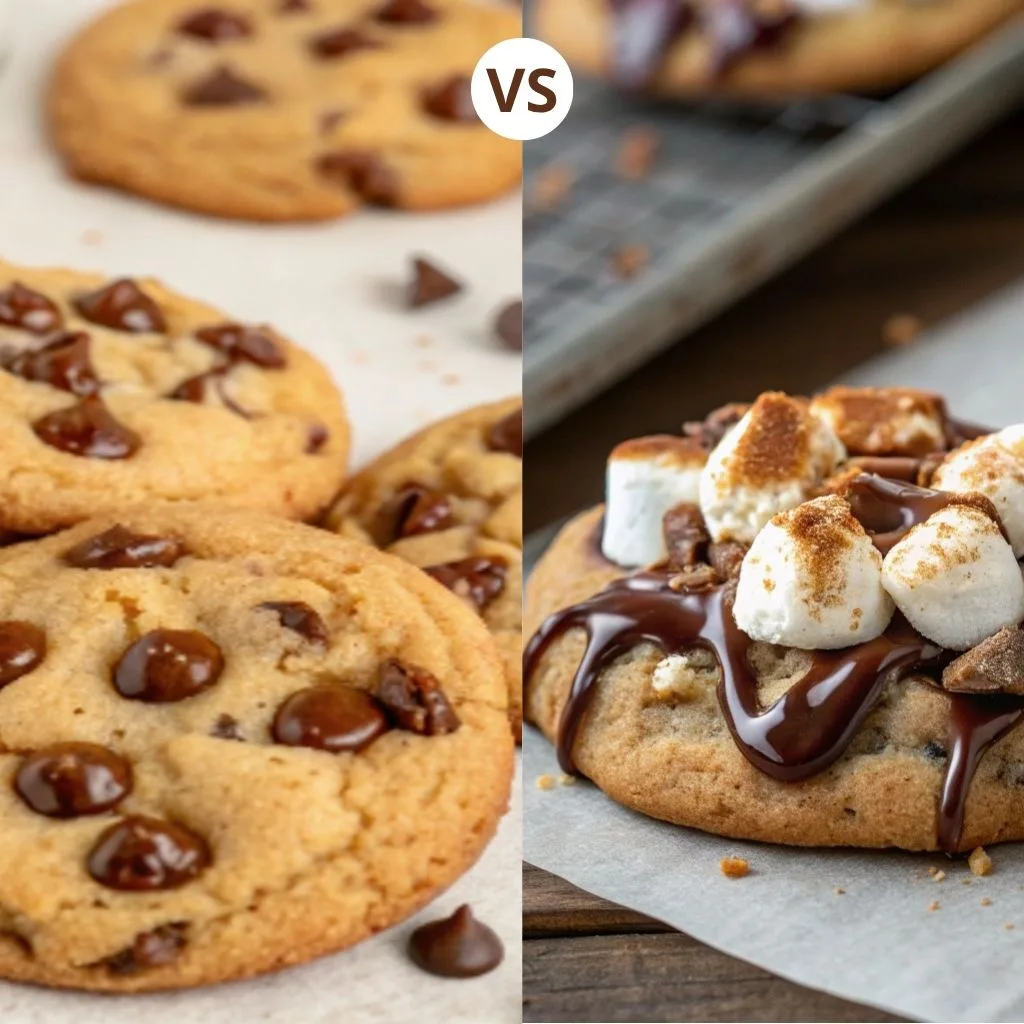 Smores Cookies vs. Chocolate Chip Cookies