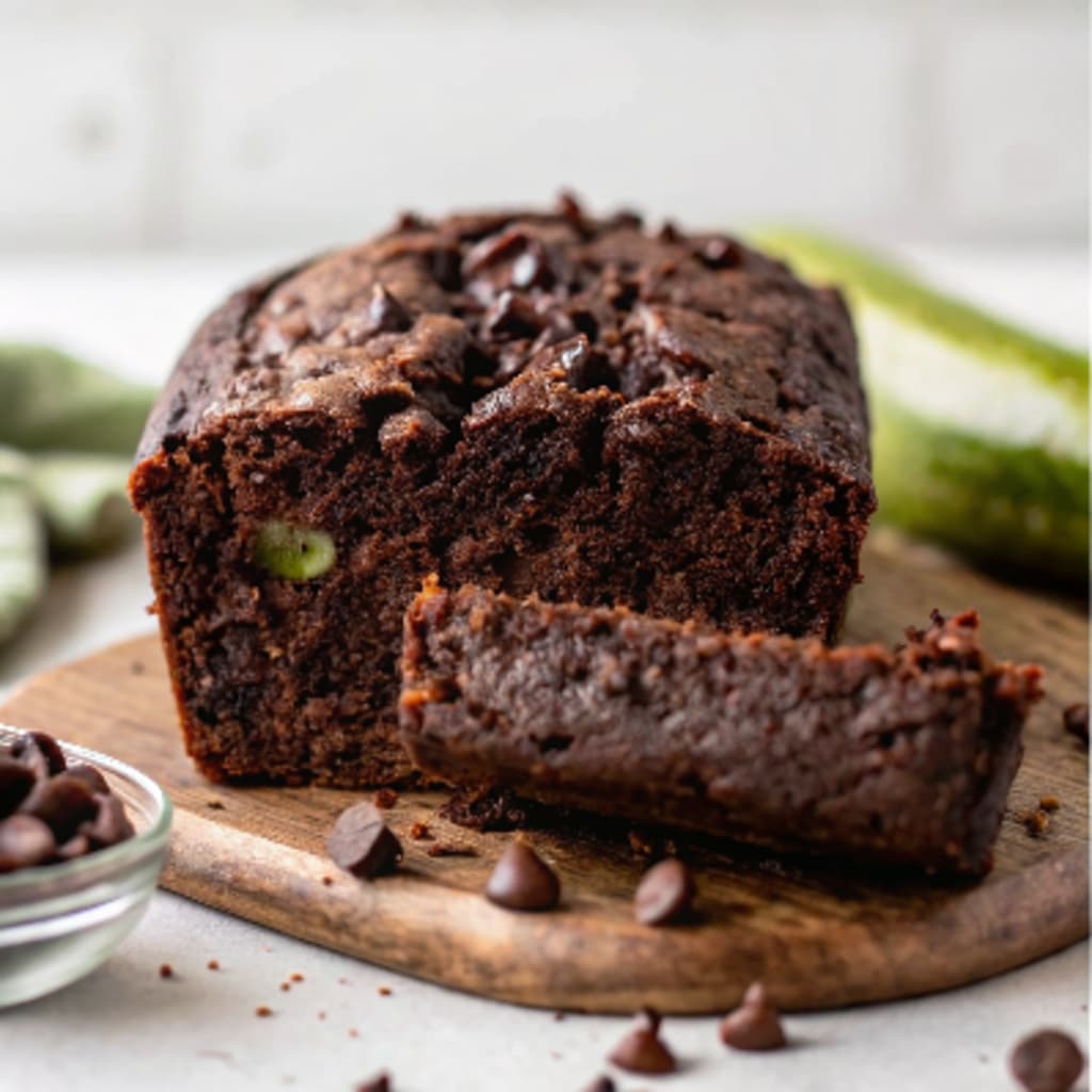 Chocolate Zucchini Bread – Fudgy, Moist & Sneaky-Veg Delight 8 chocolate zucchini bread recipe sliced loaf