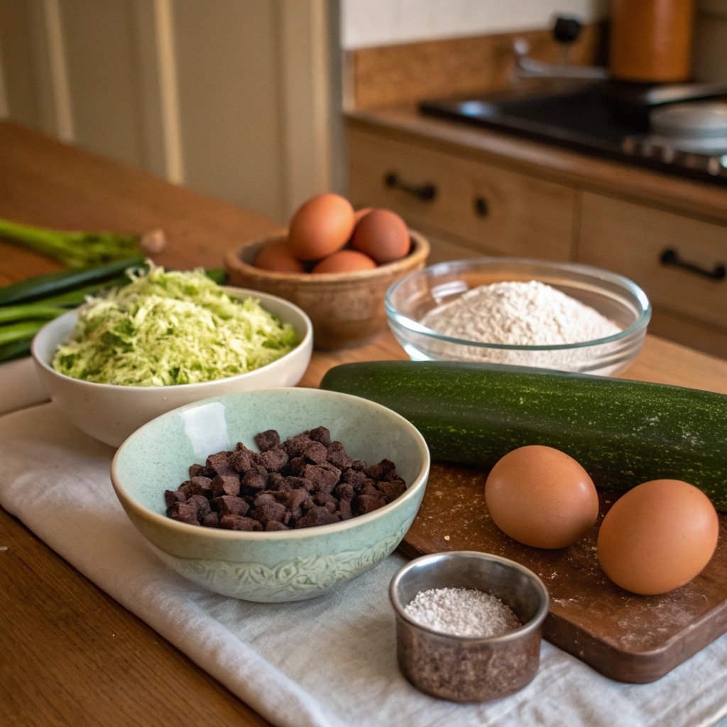 Ultimate Double Chocolate Zucchini Bread – Rich, Moist & Sneakily Healthy 9 ingredients for double chocolate zucchini bread recipe