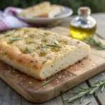 ocaccia gluten-free bread recipe with golden crust and rosemary