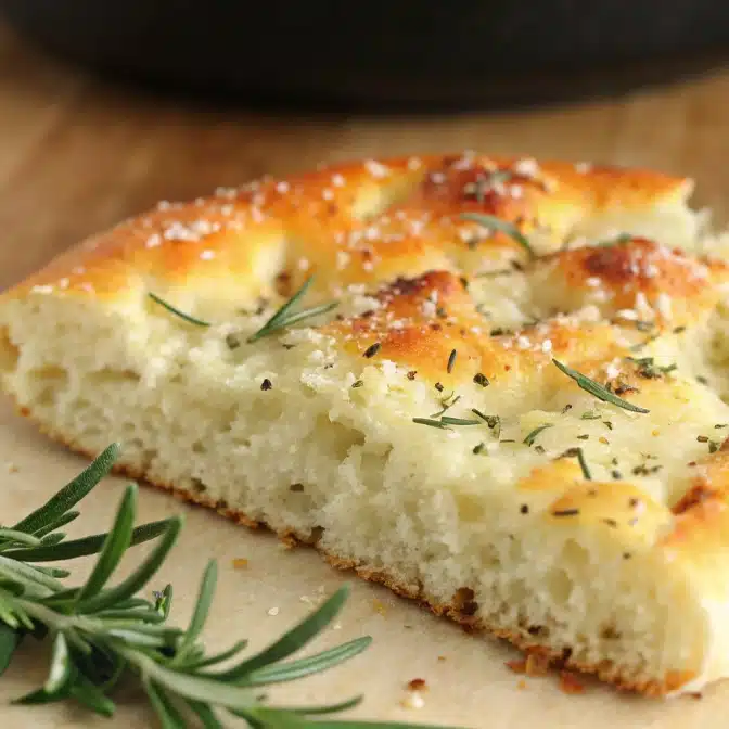 focaccia gluten-free bread recipe fresh baked with rosemary