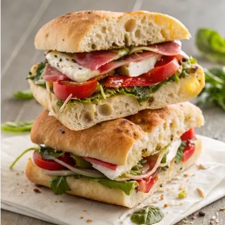 Focaccia Sandwiches – Easy Ideas, Fillings & Meal Prep Tips focaccia sandwiches Fresh focaccia sandwiches