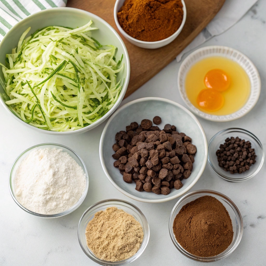 Healthy Chocolate Zucchini Bread – Sneak Veggies, Skip Refined Sugar 9 Healthy Chocolate Zucchini Bread ingredients