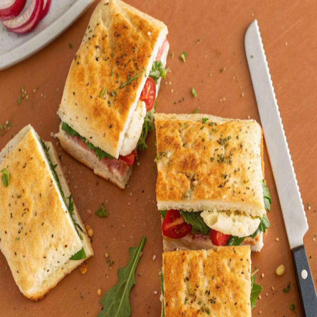 Focaccia Sandwiches – Easy Ideas, Fillings & Meal Prep Tips 8 How to cut Focaccia sandwiches