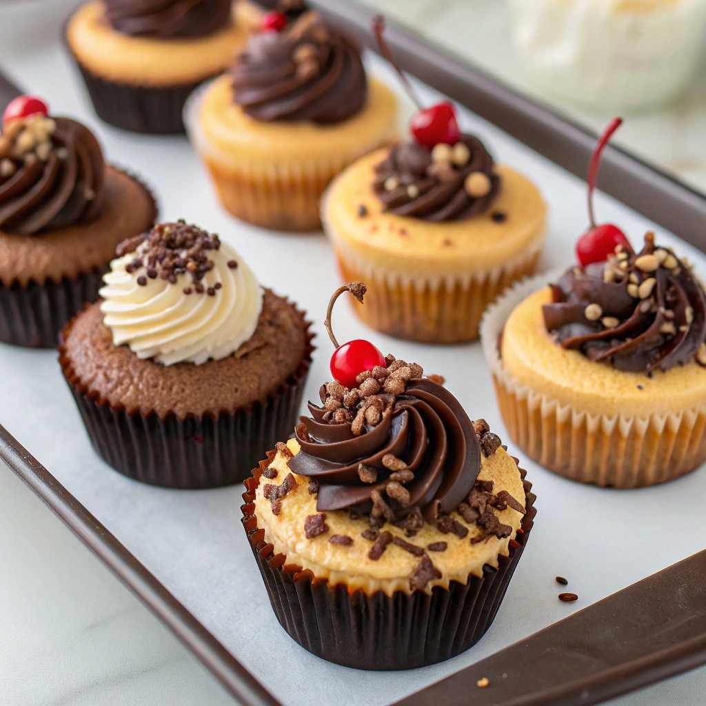 Peanut Butter Chocolate Cake Cheesecake: The Ultimate Dessert Mashup 8 Mini peanut butter chocolate cheesecake cupcakes