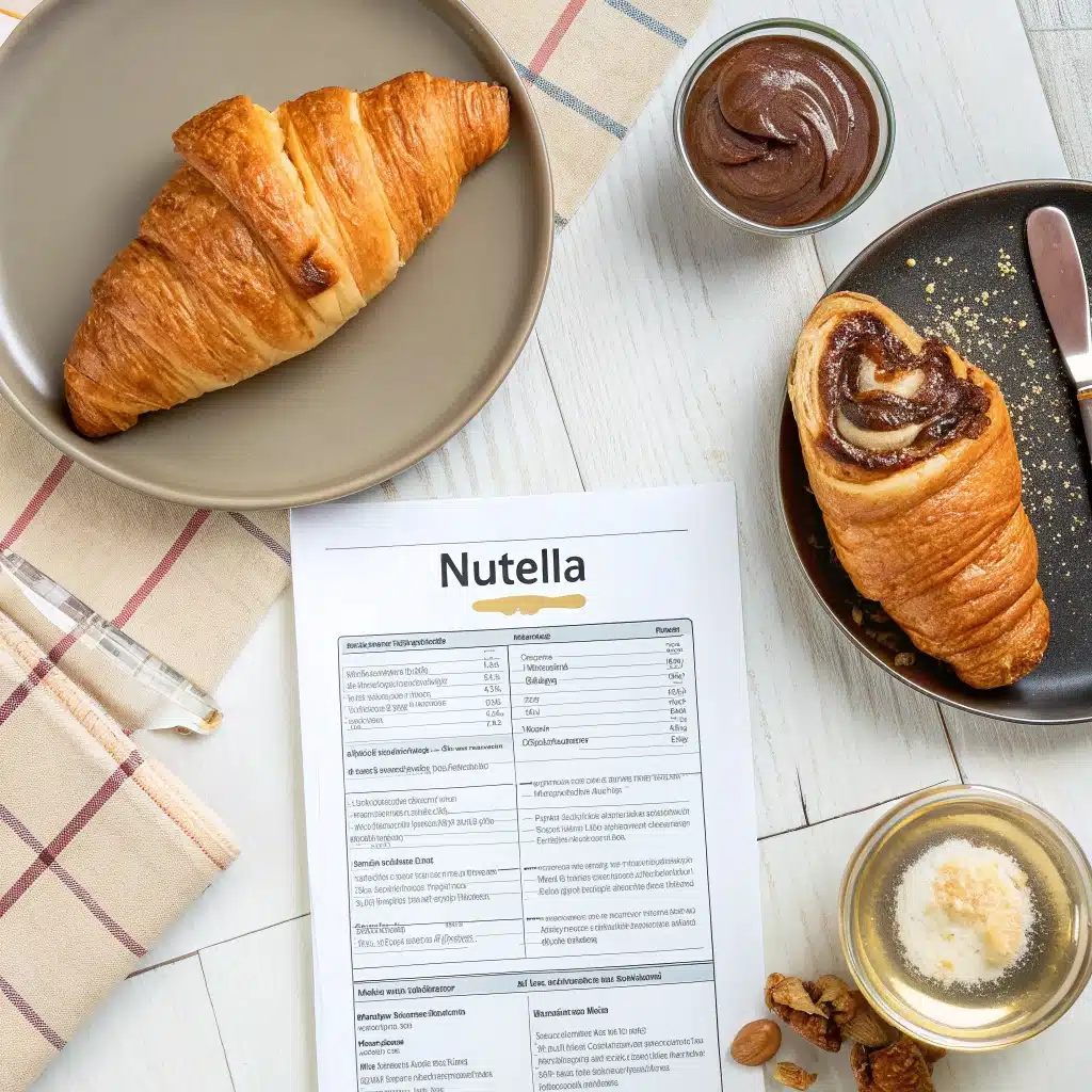 Nutella croissant calories breakdown