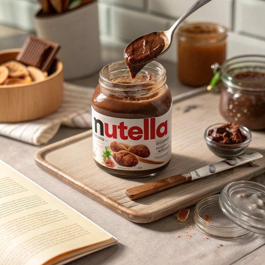 Nutella Croissant Nutrition Facts: Complete Guide to Calories, Ingredients, and Health Impact 1 Nutella nutrition facts spoon and jar