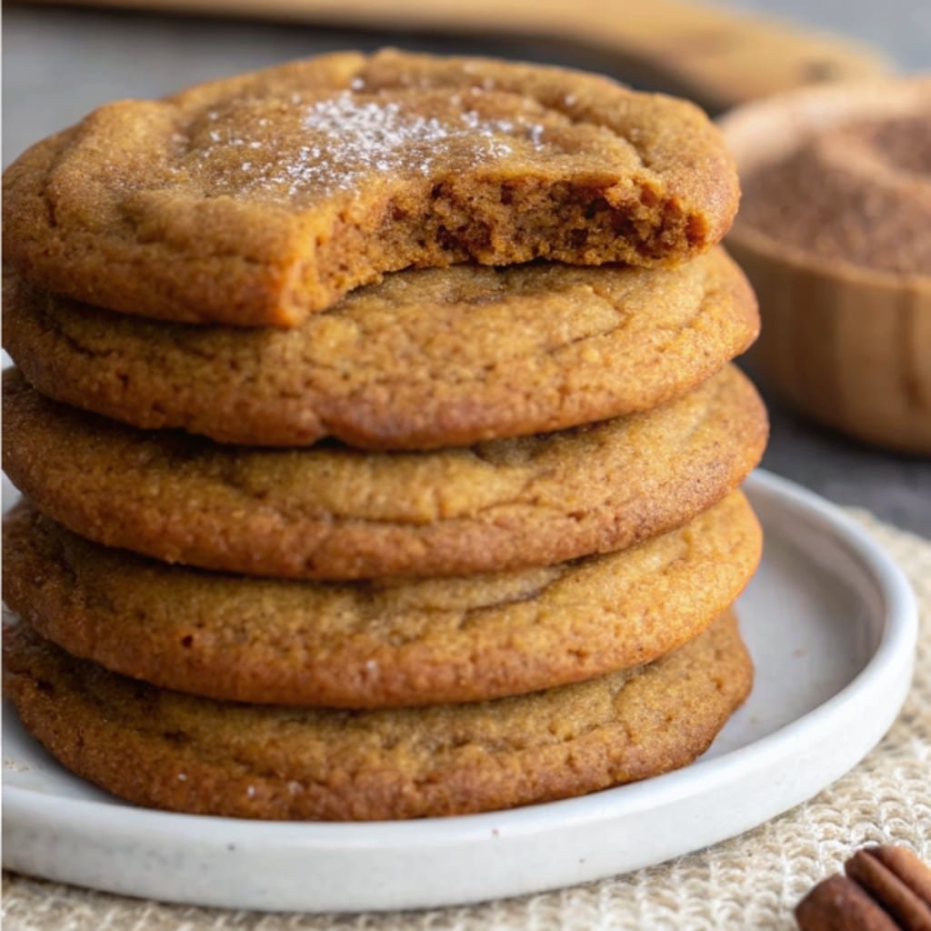 freshly baked pumpkin cookies