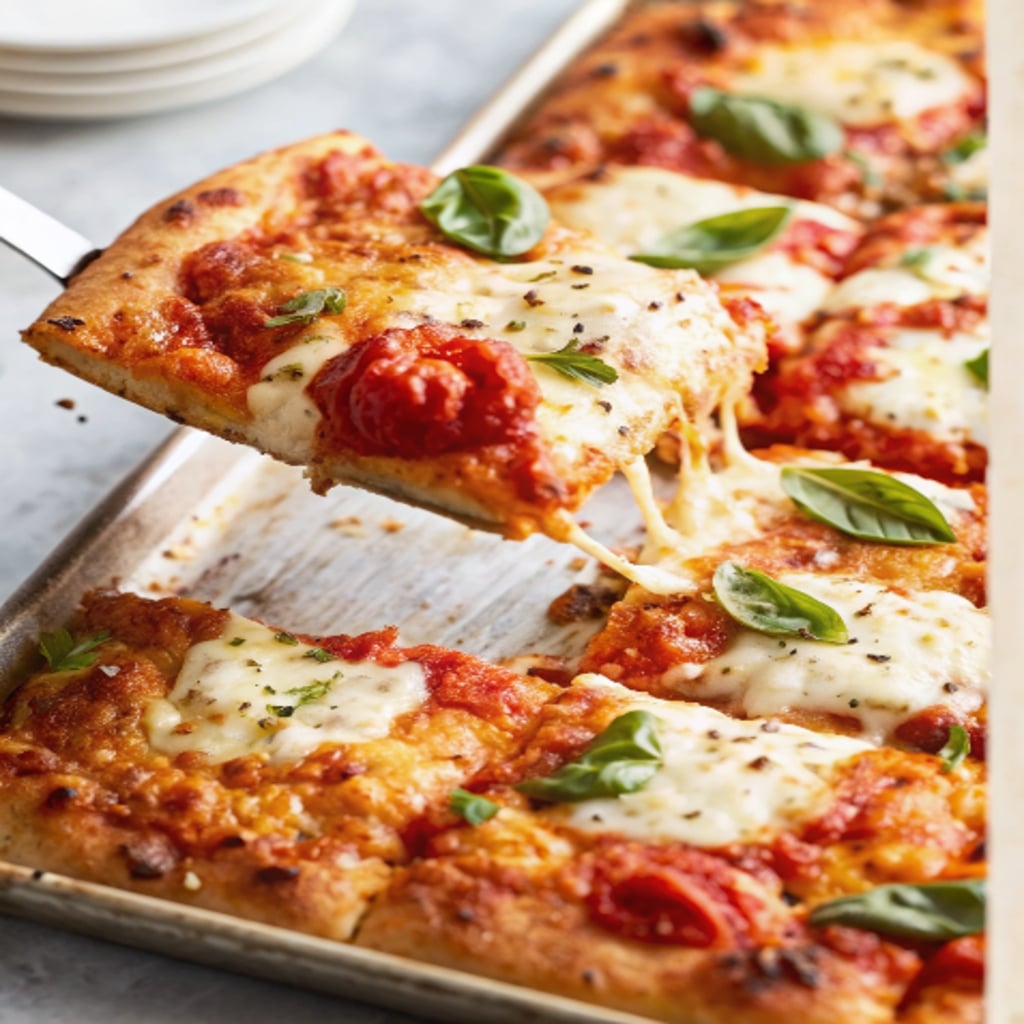 Pizza Focaccia Bread Recipe – Thick, Crispy, and Full of Flavor 11 serving pizza focaccia bread