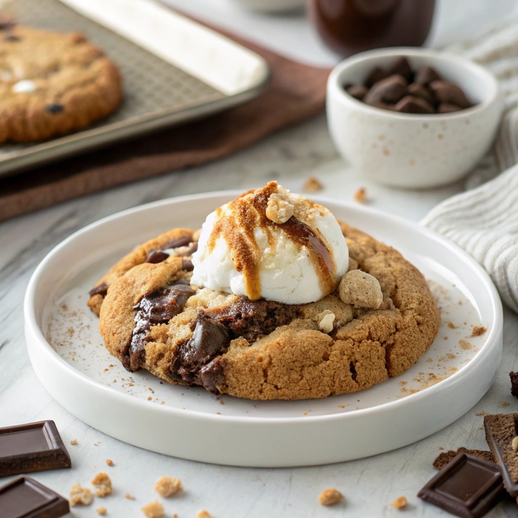 Smores Crumbl Cookies: The Ultimate Gooey Treat You Need to Try 8 gooey smores Crumbl cookie