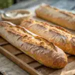 Authentic sourdough baguette recipe fresh from the oven