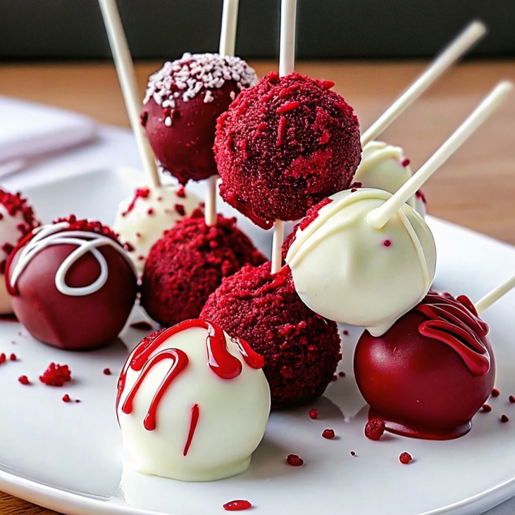 Bloody Red Velvet Cake Pops – Spooky Halloween Party Treats 6 bloody red velvet cake pops