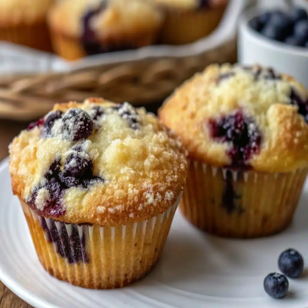 Easy blueberry muffins
