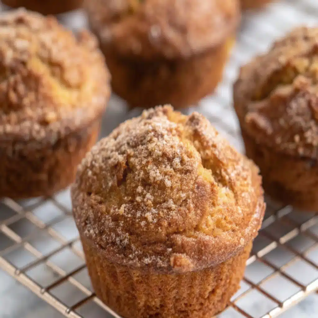 Cinnamon Banana Bread Muffins – A Cozy Breakfast Treat Cinnamon Banana Bread Muffins Freshly baked cinnamon banana bread muffins cooling on a rack.