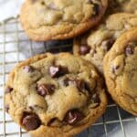 Best Brown Butter Chocolate Chip Cookie Recipe 5 Best brown butter chocolate chip cookie recipe on cooling rack