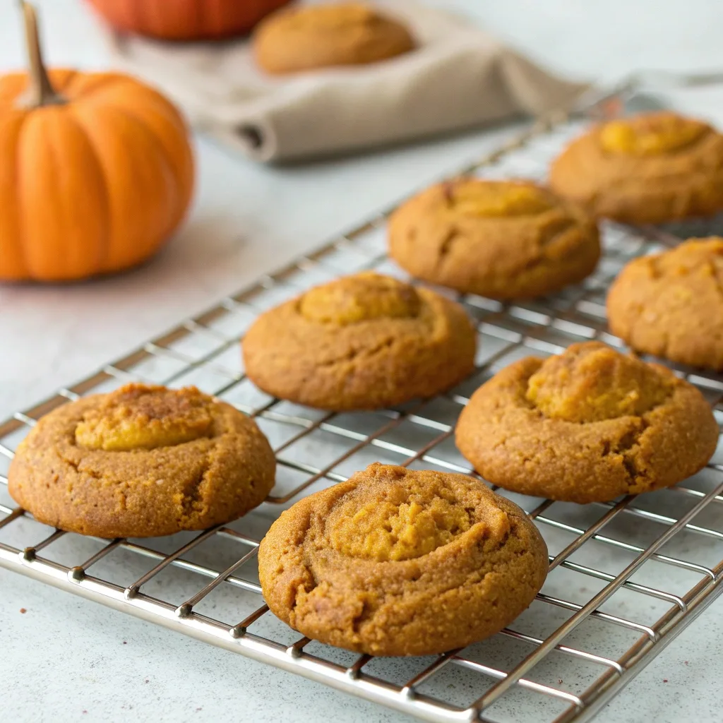 Gluten Free Pumpkin Cookies – Chewy, Soft & Irresistibly Spiced 8 Fresh gluten free pumpkin cookies cooling on rack