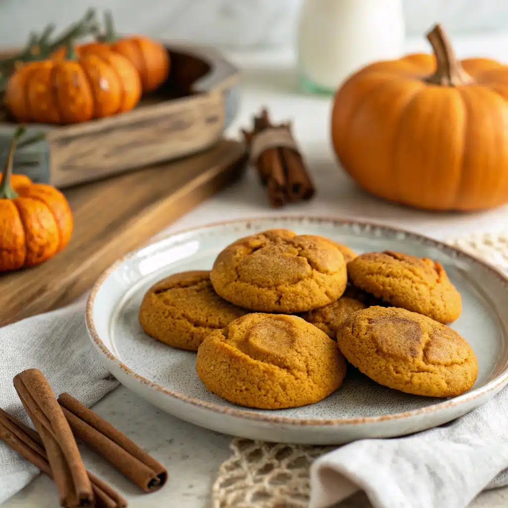 Gluten Free Pumpkin Cookies – Chewy, Soft & Irresistibly Spiced 11 Chewy gluten free pumpkin cookies served