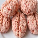 Marshmallow Rice Bubbles Halloween Brains Recipe – A Spooky Party Treat 8 Marshmallow Rice Bubbles Halloween Brains spooky treats