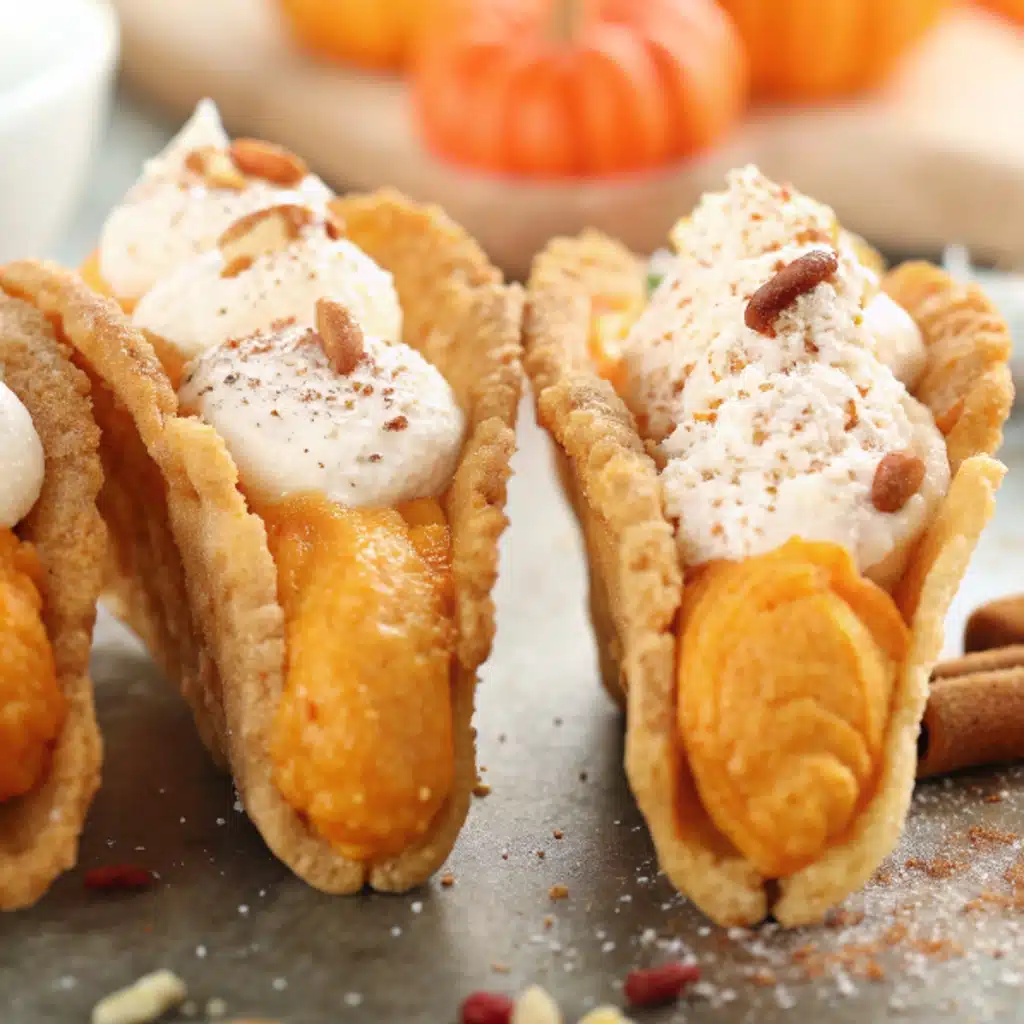 Pumpkin Pie Tacos Recipe – A Fun and Cozy Fall Dessert Pumpkin Pie Tacos Pumpkin Pie Tacos with cinnamon sugar shells and creamy filling