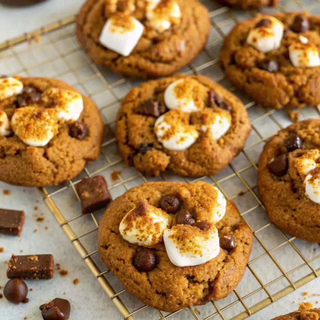 pumpkin smores cookies 