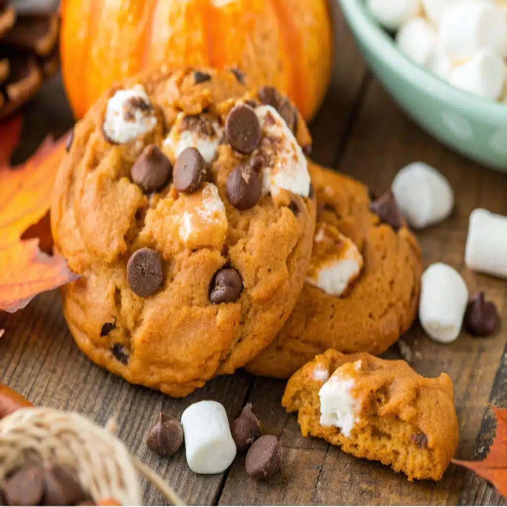 Pumpkin S’mores Cookies 