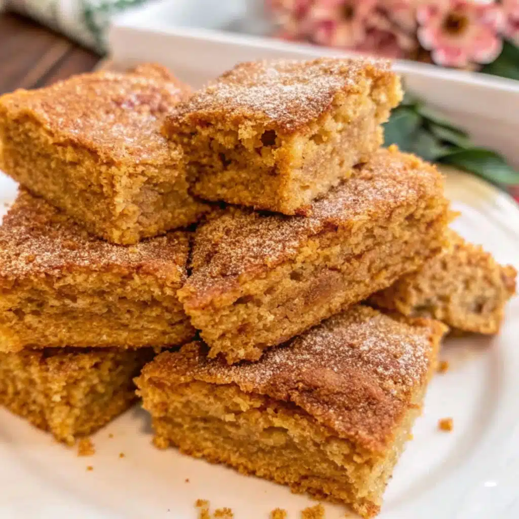 Pumpkin Snickerdoodle Blondies Recipe – A Delicious Pumpkin Dessert for Fall 6 Serving Pumpkin Snickerdoodle Blondies