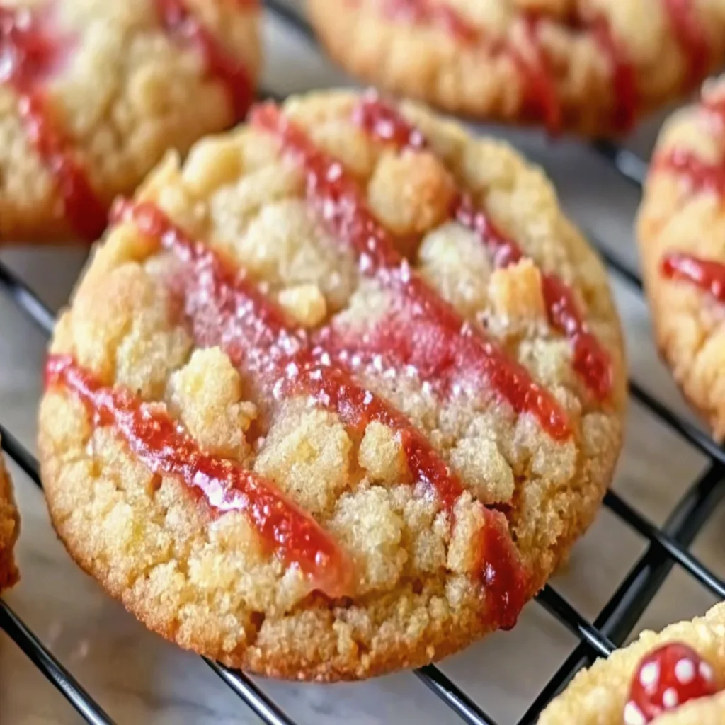 Soft and chewy Strawberry Crunch Cookies