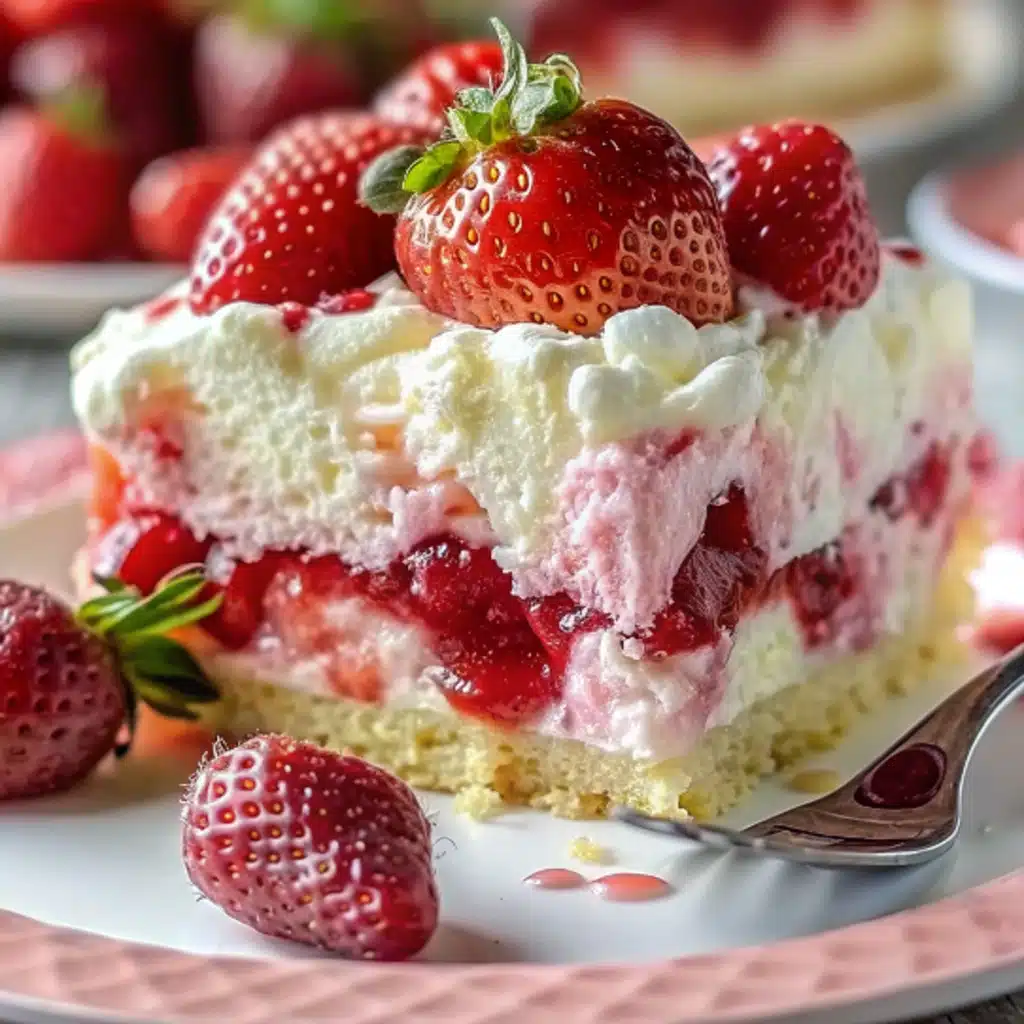 Strawberry Earthquake Cake
