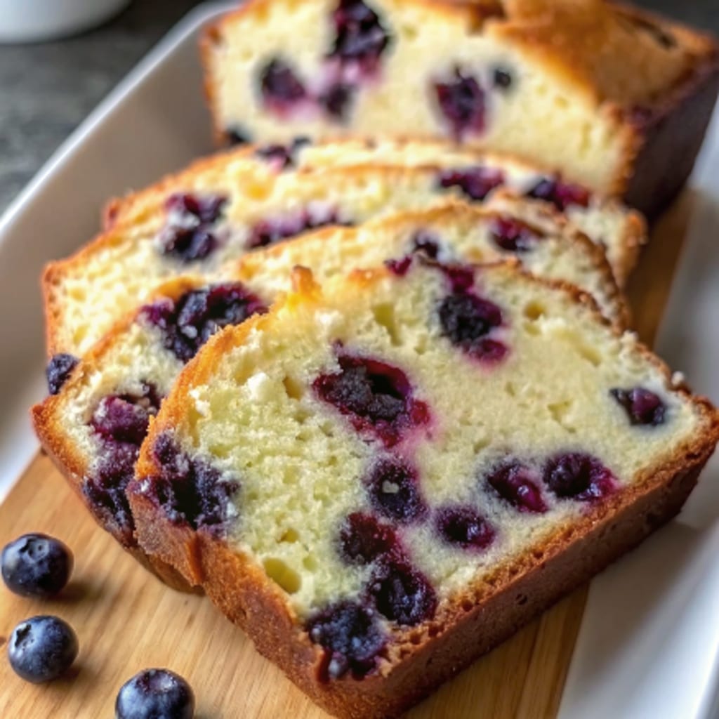 Vanilla Blueberry Bread – Easy, Moist & Irresistible Recipe 5 slices of vanilla blueberry bread