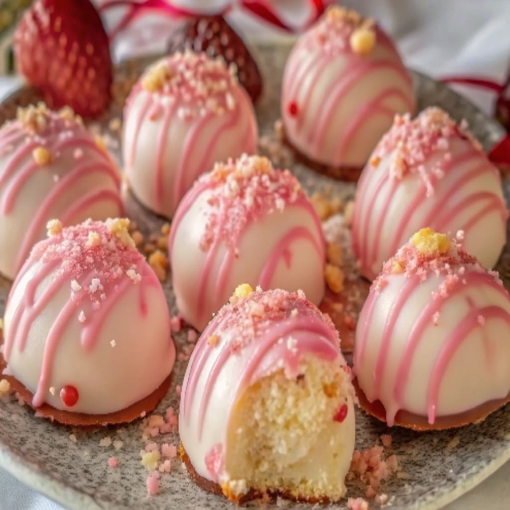 Strawberry Truffles – Creamy, Dreamy & Perfectly Sweet 10 Strawberry Cheesecake Truffles