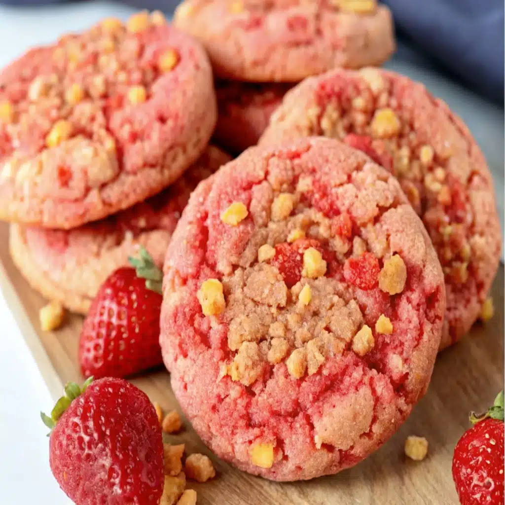 The 10 Best Strawberry Desserts to Sweeten Your Day best strawberry desserts Strawberry Crunch Cookies