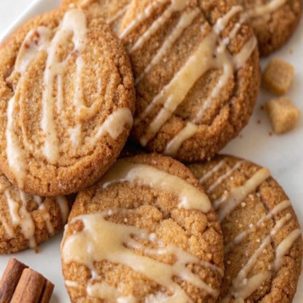 apple cider cookies glazed