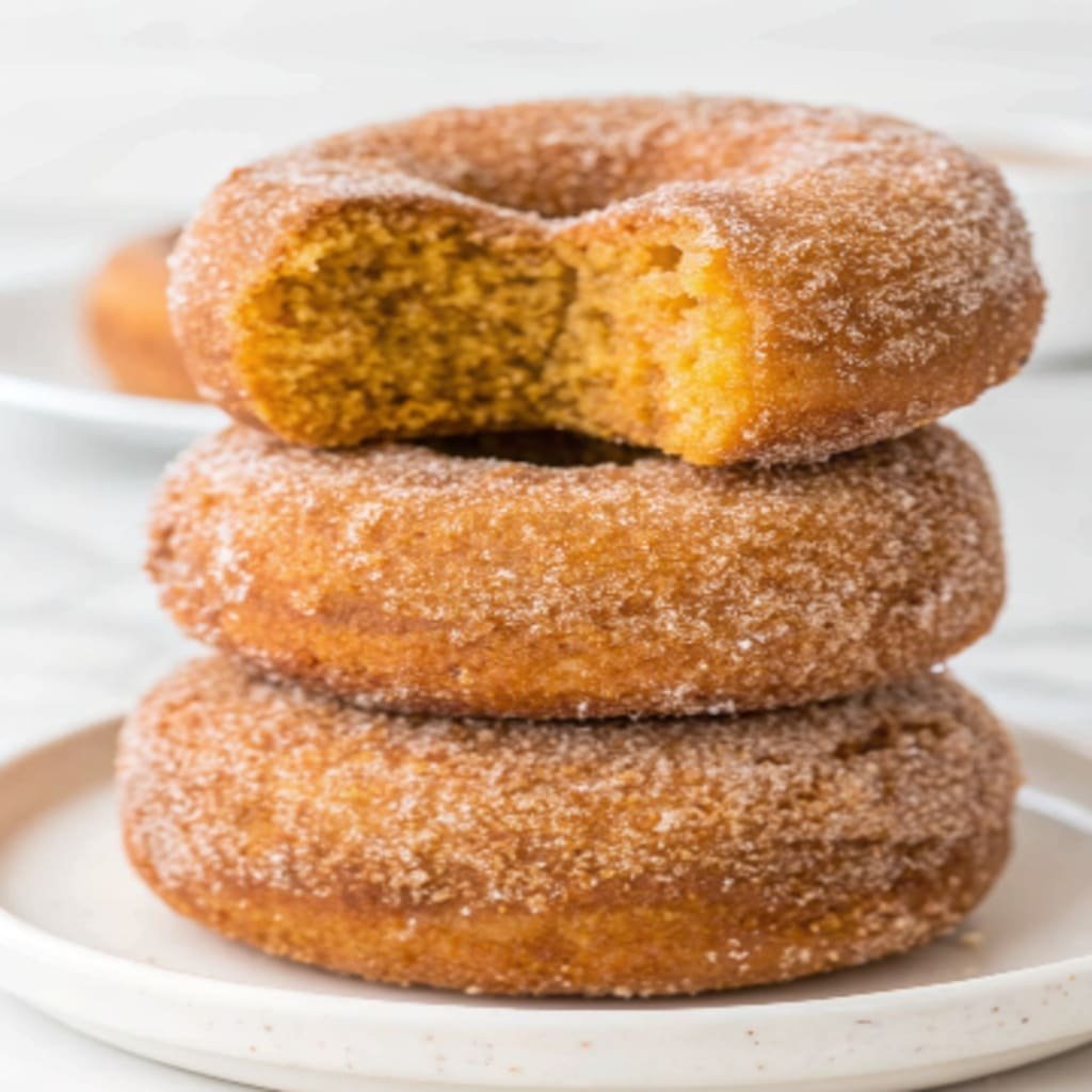 Baked Pumpkin Donuts – Best Easy Fall Breakfast Treat 4 glazed baked pumpkin donuts
