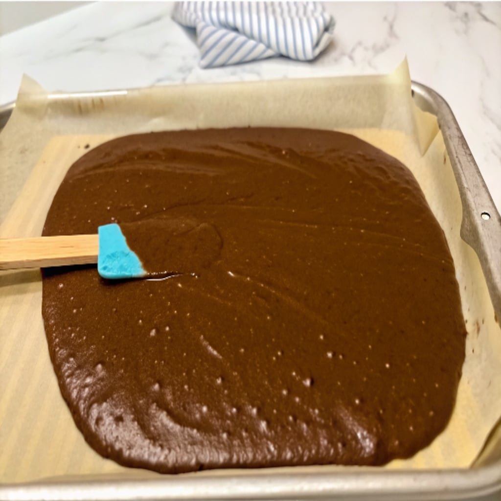 baking chocolate cake roll