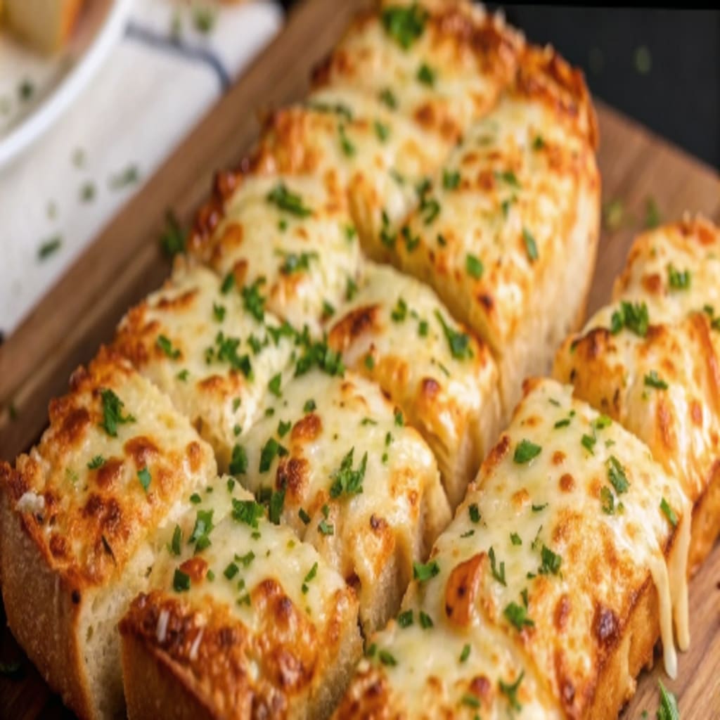 Cheesy Garlic Bread – Gooey, Golden & Easy to Make 5 serving cheesy garlic bread