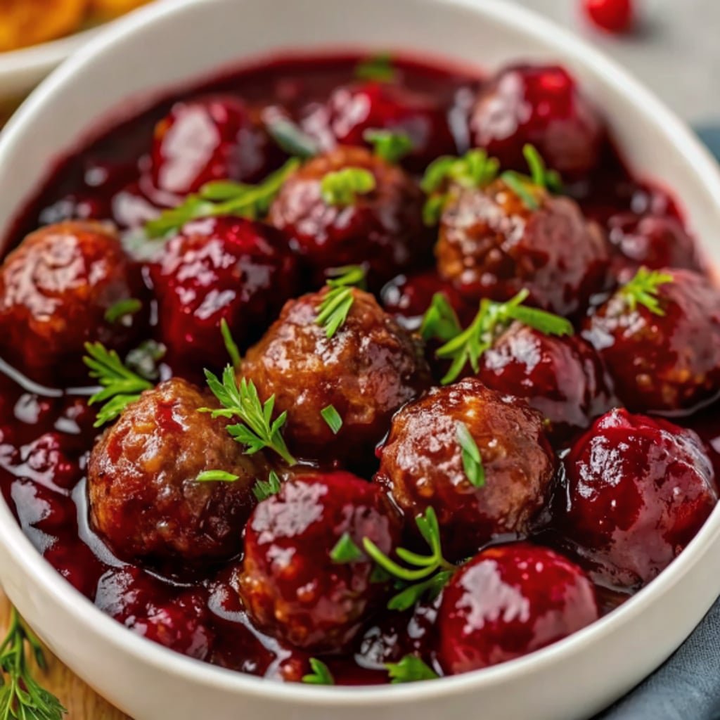 Best Christmas Cranberry Meatballs 4 Serving Christmas cranberry meatballs as a holiday appetizer