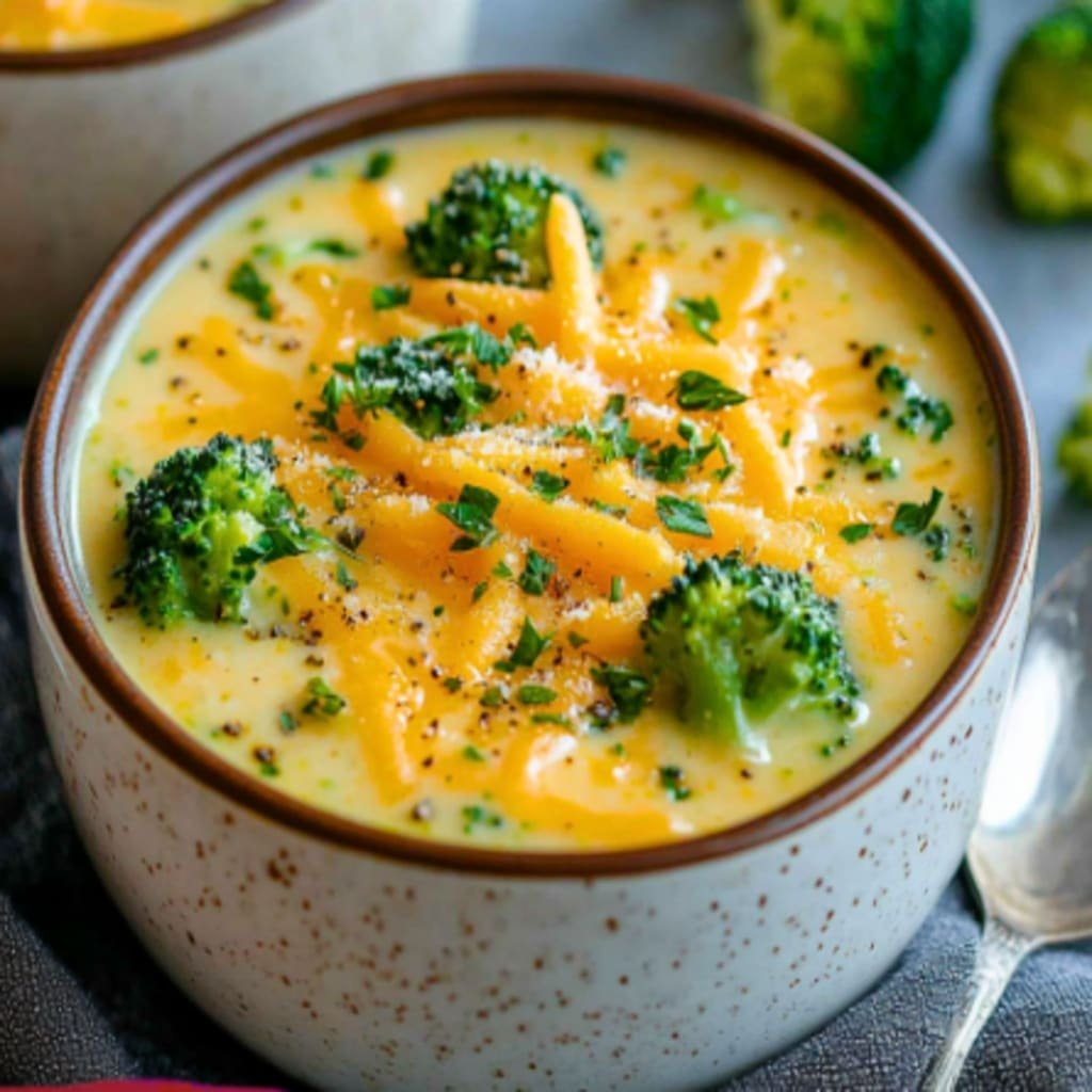Broccoli Cheddar Soup: A Cozy, Cream-Free Comfort in One Pot 4 creamy Broccoli Cheddar Soup