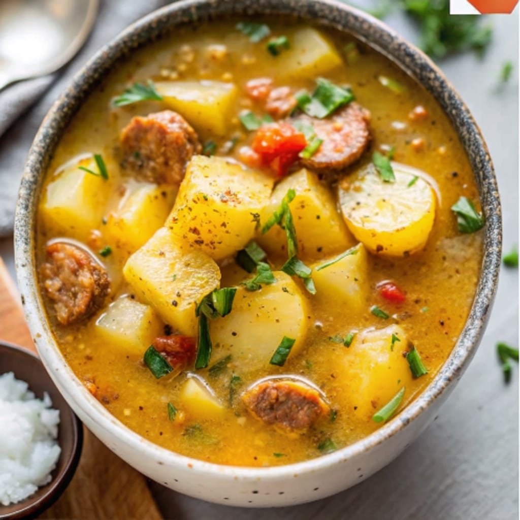 Cajun Potato Soup – Creamy, Spicy, and Ready for Soup Night Cajun Potato Soup Cajun Potato Soup with sausage and green onions in a bowl