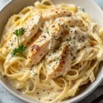 Chicken Alfredo Pasta – Silky, Cozy, Weeknight-Easy 5 Chicken Alfredo Pasta with creamy Parmesan sauce and seared chicken