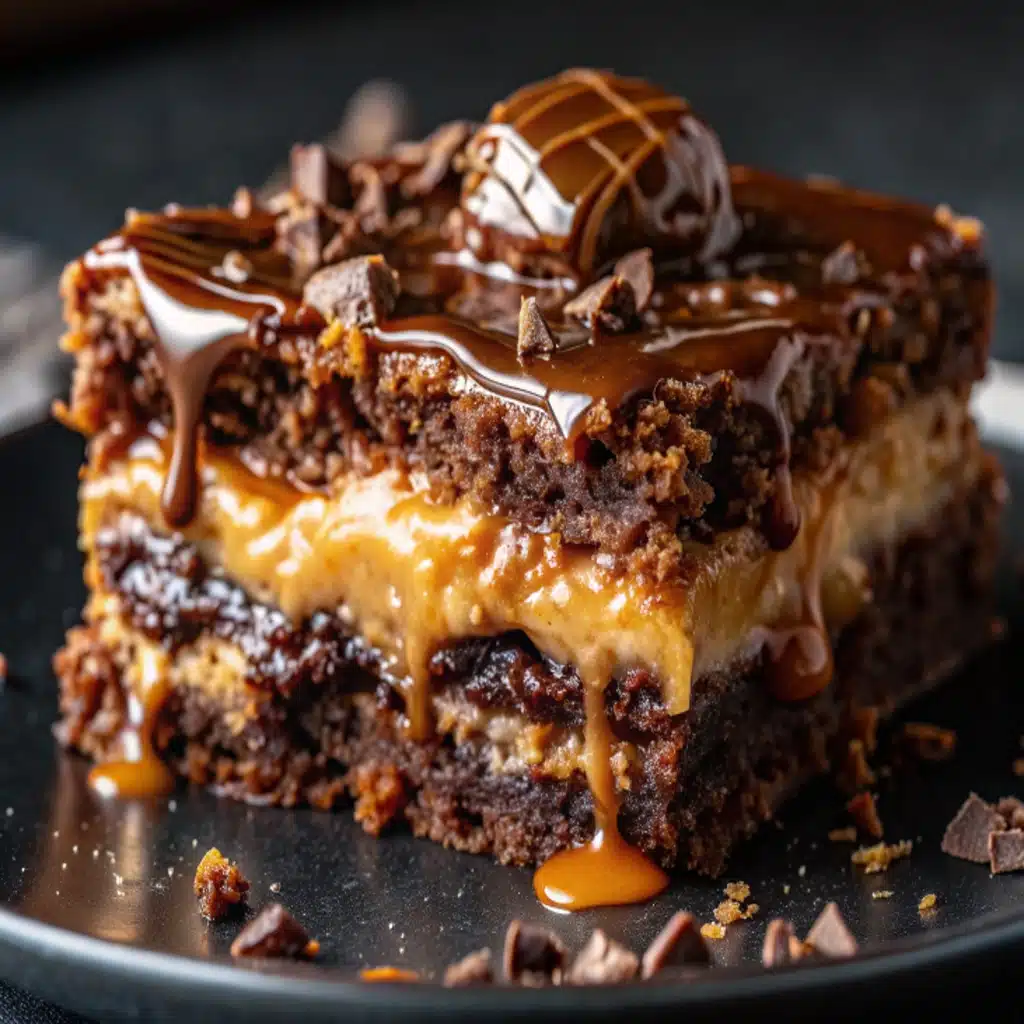 chocolate caramel dump cake 