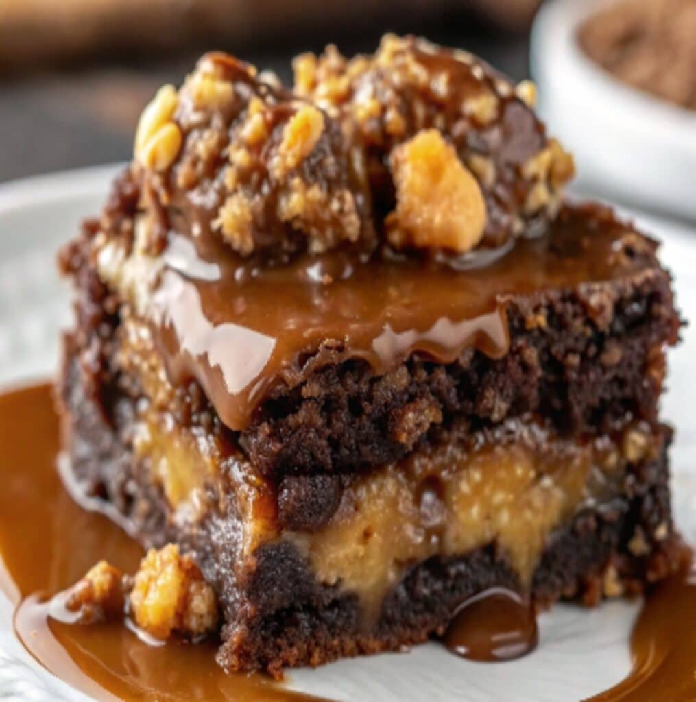 Chocolate Caramel Dump Cake – Gooey, Rich & Easy 6 serving chocolate caramel dump cake
