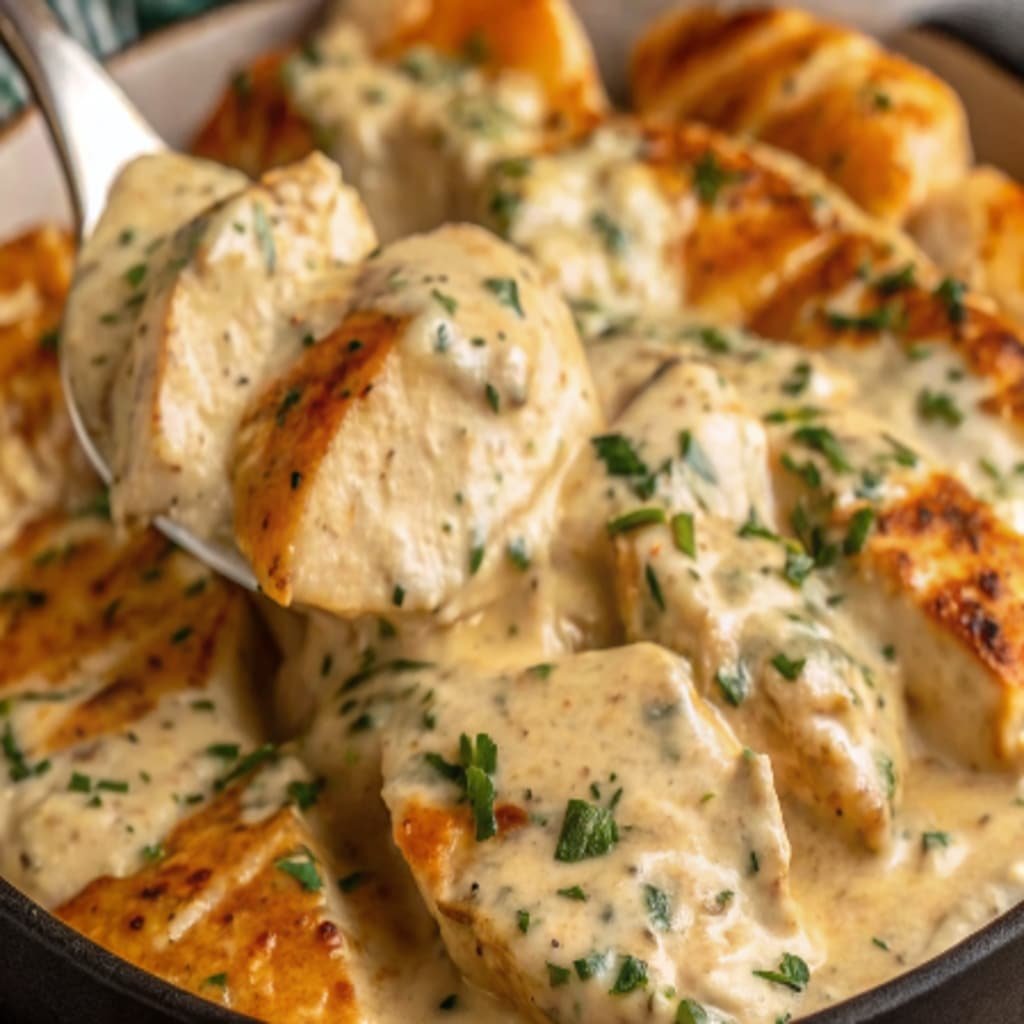 Creamy Ranch Chicken CrockPot: The Ultimate Family Comfort Dinner 4 Creamy Ranch Chicken served